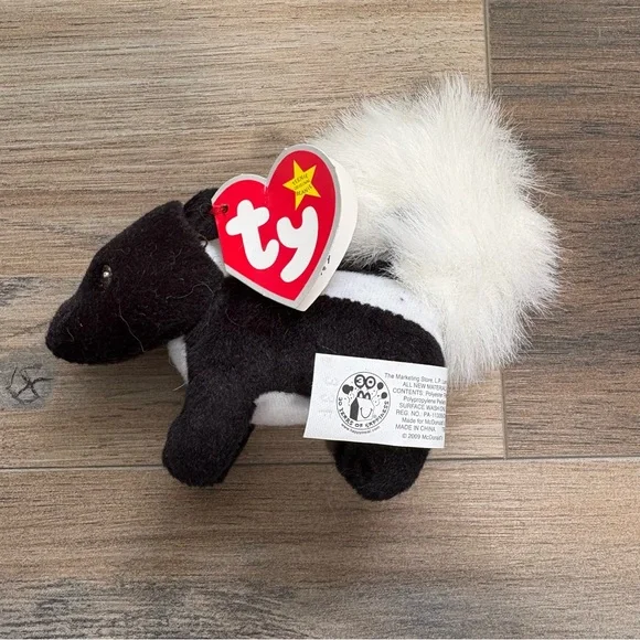 (2009) McDonald’s Ty Teenie Beanie 30th Anniversary “Skunkers” the Skunk 5” - Picture 1 of 5